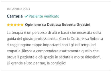 Recensione pubblicata su Google