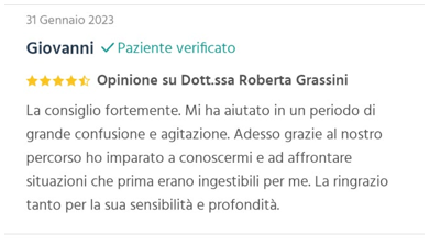 Recensione pubblicata su Google